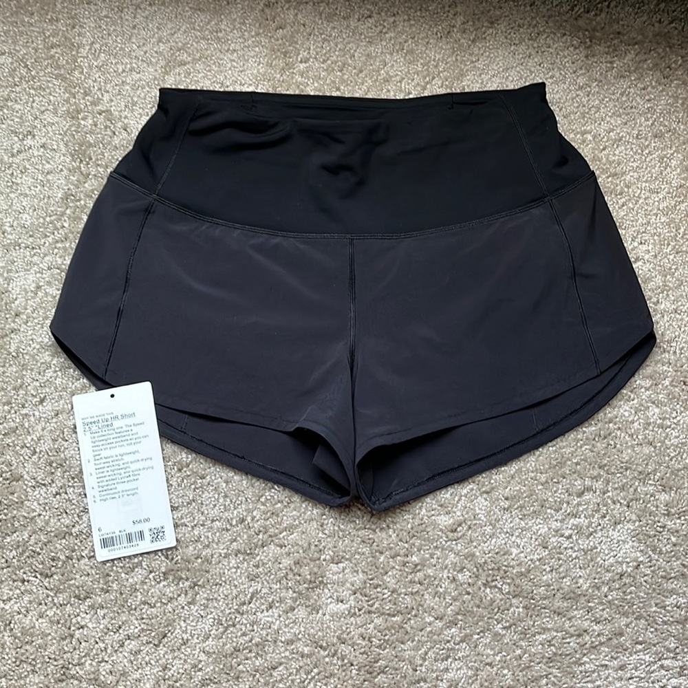 Lululemon Speed up HR high rise short 2.5 inch